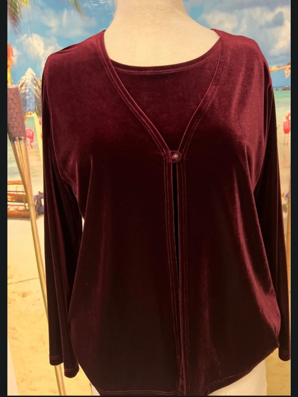 Velvet Blouse with Jacket